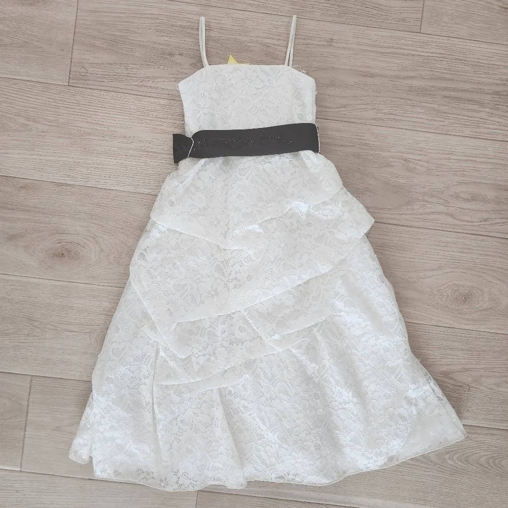 David's Bridal beaded lace GORGEOUS in PERFECT SHAPE - Picture 5 of 7